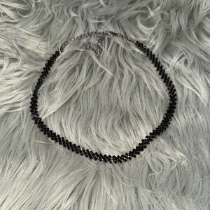 Black Beaded Necklace